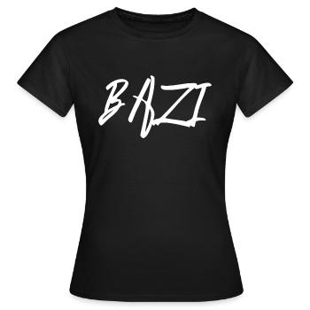 BAZI bayrischer Ausdruck - Frauen T-Shirt - Schwarz - Vorne - AI Model Female 172 dark (172cm)