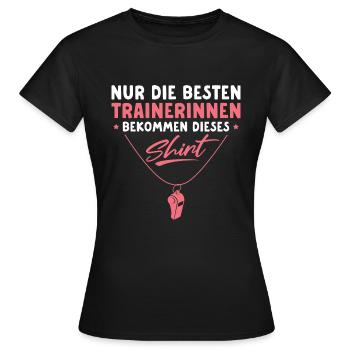 Fußballtrainerin Personal Trainerin Geschenkidee - Frauen T-Shirt - Schwarz - Vorne - AI Model Female 172 dark (172cm)