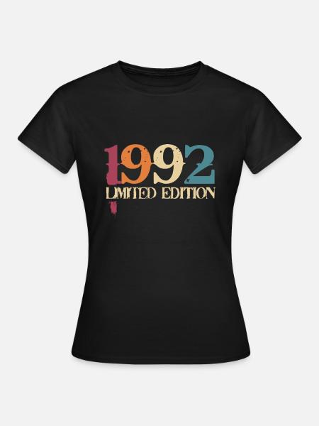 30e verjaardag 30 jaar cadeau geboren in 1992 - Vrouwen T-shirt - zwart