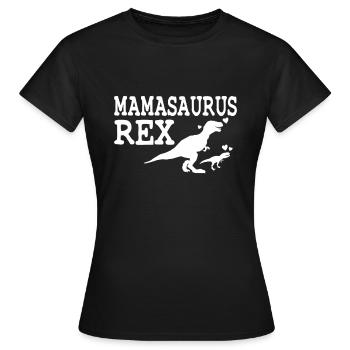 Mamasaurus Rex Mutter Muttertag Geschenk - Frauen T-Shirt - Schwarz - Vorne - AI Model Female 172 dark (172cm)