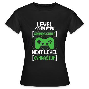 Primary School Enrolment Gymnasium 5th Grade Gaming - Women's T-Shirt - black - Front - AI Model Female 172 dark (172cm)