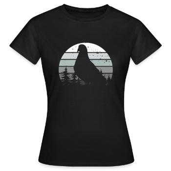 Pigeons pigeons Pigeons pigeons vintage - T-shirt Femme - noir - Devant - AI Model Female 172 dark (172cm)