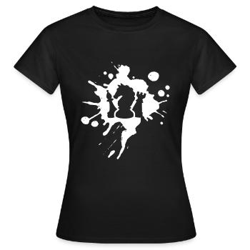 Échecs d’échecs jeu d’échecs - T-shirt Femme - noir - Devant - AI Model Female 172 dark (172cm)