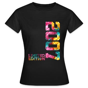 19E ANNIVERSAIRE ÉDITION LIMITÉE 2007 - T-shirt Femme - noir - Devant - AI Model Female 172 dark (172cm)