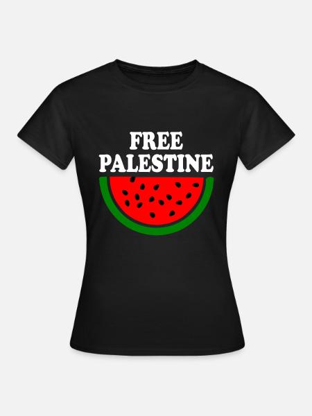 Free palestine Wassermelone melone - Frauen T-Shirt - Schwarz