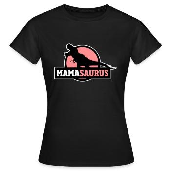 Mamasaurus cadeau amusant pour les mères - T-shirt Femme - noir - Devant - AI Model Female 172 dark (172cm)
