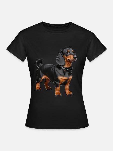Dachshund - Frauen T-Shirt - Schwarz
