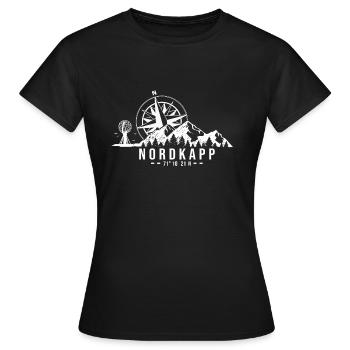 NordKapp North North Cape - Women's T-Shirt - black - Front - AI Model Female 172 dark (172cm)