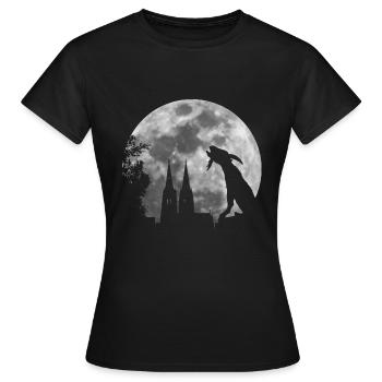 Kölner Bock Geißbock kölsch Fußball Geschenk - Frauen T-Shirt - Schwarz - Vorne - AI Model Female 172 dark (172cm)