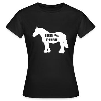 Cold Blood - 150 per cent horse - Women's T-Shirt - black - Front - AI Model Female 172 dark (172cm)