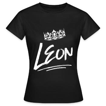 Leon - Frauen T-Shirt - Schwarz - Vorne - AI Model Female 172 dark (172cm)