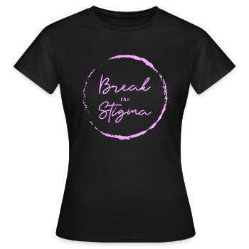 Break The Stigma - Frauen T-Shirt - Schwarz - Vorne - AI Model Female 172 dark (172cm)