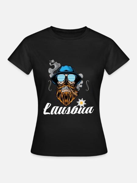 Lausbua Lederhosen - Frauen T-Shirt - Schwarz