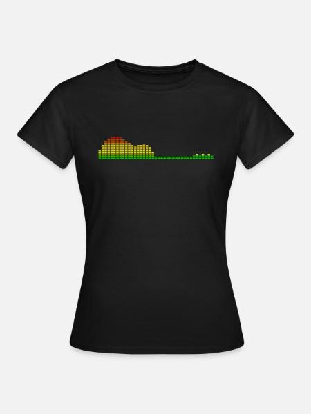 Guitar Shape Equalizer - Women's T-Shirt - black