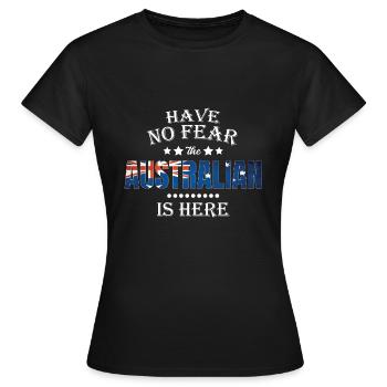Australie cadeau australien cadeau de continent - T-shirt Femme - noir - Devant - AI Model Female 172 dark (172cm)
