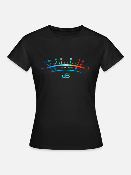 VU mètre coloré - T-shirt Femme - noir