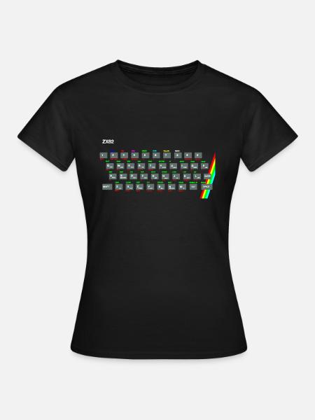 ZX81 (Zed-Ex) Spectrum Keyboard - Women's T-Shirt - black