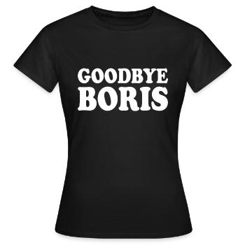 Goodbye boris - Women's T-Shirt - black - Front - AI Model Female 172 dark (172cm)