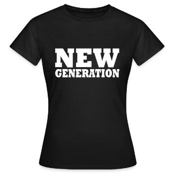 New generation - Women's T-Shirt - black - Front - AI Model Female 172 dark (172cm)