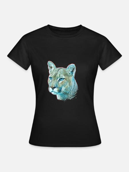 Berglöwe - Frauen T-Shirt - Schwarz