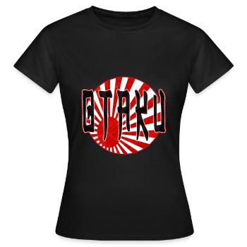 Otaku - T-shirt Femme - noir - Devant - AI Model Female 172 dark (172cm)