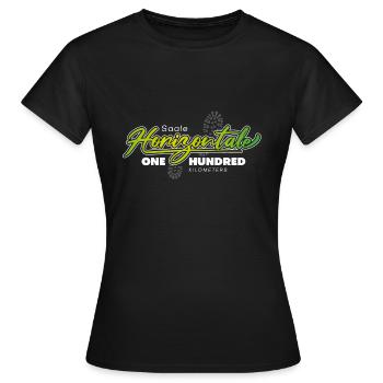 Jena Saale Horizontale Cent kilomètres - T-shirt Femme - noir - Devant - AI Model Female 172 dark (172cm)