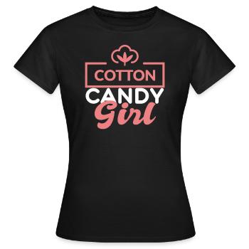 Candy Girl Cotton Candy - Women's T-Shirt - black - Front - AI Model Female 172 dark (172cm)