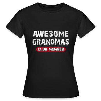 Awesome Grandma's Best Grannies - Women's T-Shirt - black - Front - AI Model Female 172 dark (172cm)