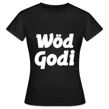 Wöd Godi Tolle Godi Taufpatin Österreich Sprüche - Frauen T-Shirt - Schwarz - Vorne - AI Model Female 172 dark (172cm)