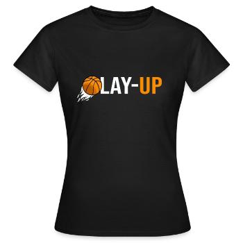 Basketball lay up basketball player - Women's T-Shirt - black - Front - AI Model Female 172 dark (172cm)