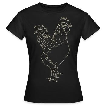 robinet - T-shirt Femme - noir - Devant - AI Model Female 172 dark (172cm)