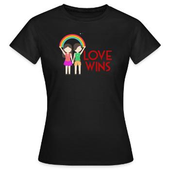 Liebe Jahrestag Valentinstag Geschenkidee - Frauen T-Shirt - Schwarz - Vorne - AI Model Female 172 dark (172cm)