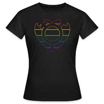 Liebe ist neutral... - Frauen T-Shirt - Schwarz - Vorne - AI Model Female 172 dark (172cm)