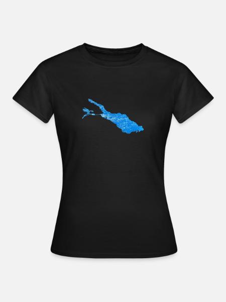 Bodensee - Frauen T-Shirt - Schwarz