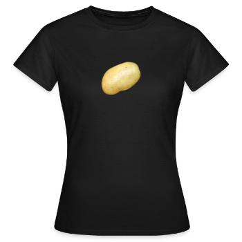 Kartoffel - Frauen T-Shirt - Schwarz - Vorne - AI Model Female 172 dark (172cm)