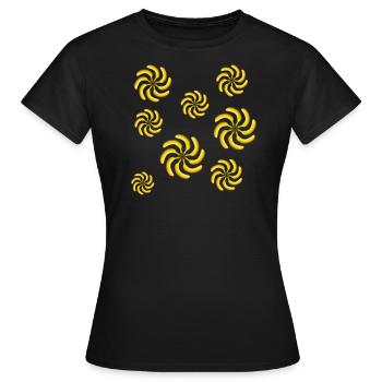 banane - T-shirt Femme - noir - Devant - AI Model Female 172 dark (172cm)