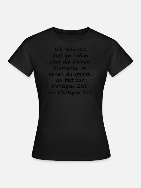 Schönste Zeit im Leben - Frauen T-Shirt - Schwarz