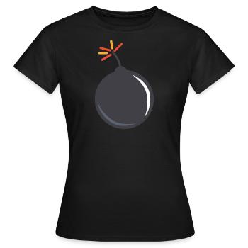 Bombe - Frauen T-Shirt - Schwarz - Vorne - AI Model Female 172 dark (172cm)