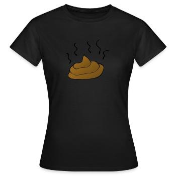 Scheisse - Frauen T-Shirt - Schwarz - Vorne - AI Model Female 172 dark (172cm)