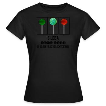 Souabe Dialecte Souabe Souabe Schlotzer souabe - T-shirt Femme - noir - Devant - AI Model Female 172 dark (172cm)