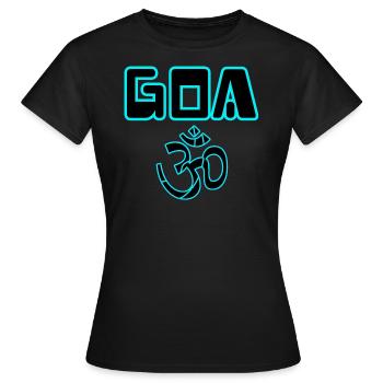 Goa om - Women's T-Shirt - black - Front - AI Model Female 172 dark (172cm)