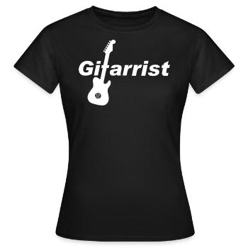 Gitarrist - Frauen T-Shirt - Schwarz - Vorne - AI Model Female 172 dark (172cm)