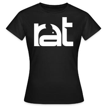 Rat - Ratte - Frauen T-Shirt - Schwarz - Vorne - AI Model Female 172 dark (172cm)