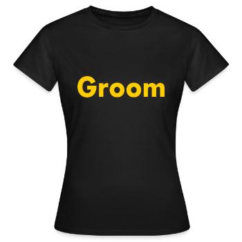 Groom - Frauen T-Shirt - Schwarz - Vorne - AI Model Female 172 dark (172cm)