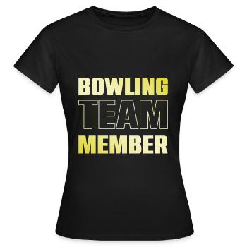 Bowling Team - Frauen T-Shirt - Schwarz - Vorne - AI Model Female 172 dark (172cm)