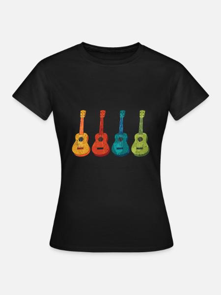 Ukulélés pour les joueurs de ukulélé - T-shirt Femme - noir