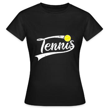 Tennis Logo Tennis Player Club Match de tennis - T-shirt Femme - noir - Devant - AI Model Female 172 dark (172cm)