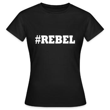 Rebel - Women's T-Shirt - black - Front - AI Model Female 172 dark (172cm)