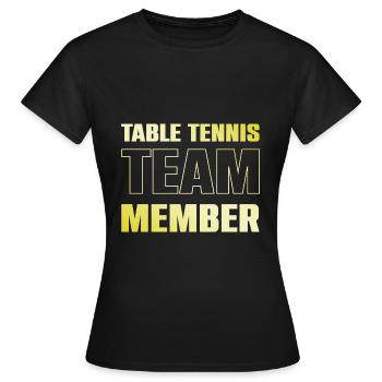 Table Tennis Team - Frauen T-Shirt - Schwarz - Vorne - AI Model Female 172 dark (172cm)