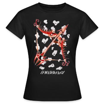 Negativer Schütze - Frauen T-Shirt - Schwarz - Vorne - AI Model Female 172 dark (172cm)